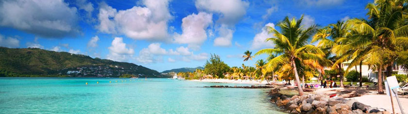 Martinique : Région paradisiaque de la mer des Caraïbes
